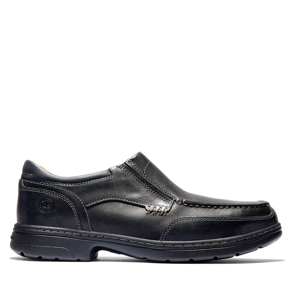 Zapatos de Trabajo Timberland Argentina Hombre - Pro® Branston Esd Slip-On Alloy Toe - Negras - IGAR